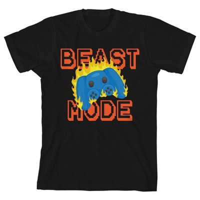 Beast Mode Youth Black Short Sleeve Crew Neck Tee