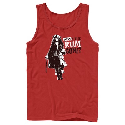 Men's Pirates of the Caribbean: Dead Man's Chest Jack Sparrow Why is the Rum Gone Tank Top
