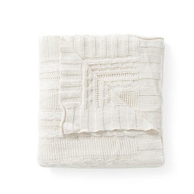 50"x70" Dublin Cable Knit Throw Blanket - VCNY