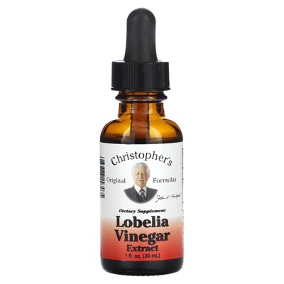Christopher's Original Formulas Lobelia Vinegar Extract, 1 fl oz (30 ml)