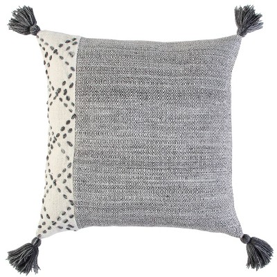 20"x20" Oversize Poly Filled Color Block Square Throw Pillow - Rizzy Home