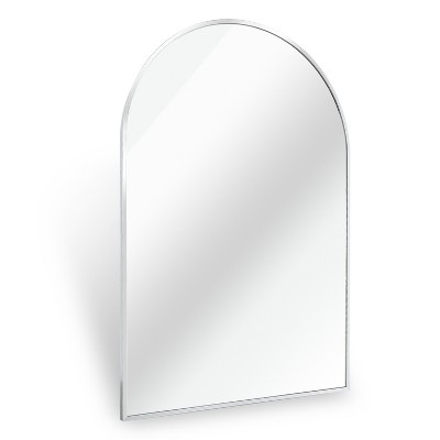Dexmalle Metal Framed Arched Bathrrom Mirror for Wall