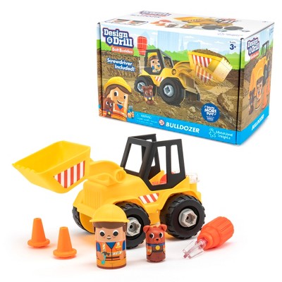 Educational Insights Design & Drill Bolt Buddies Bulldozer: Preschool Science Kit with Model Pieces