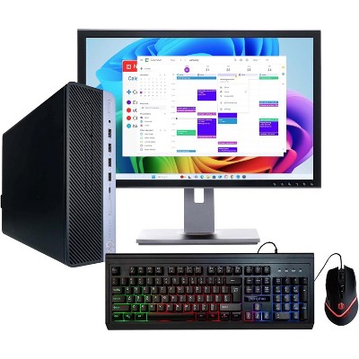 Refurbished HP ProDesk 600G4 Desktop Computer-Intel i5-16GB RAM-250GB NVMe+500GB SSD-Keyboard&Mouse-Speaker-Webcam-Win 11 Pro-Manufacturer Refurbished