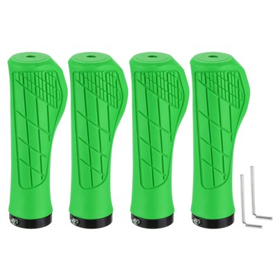 Unique Bargains Non-Slip Fit 7/8" Mountain Road MTB Scooter Bike Handlebar Grips 2 Pairs 5.31"