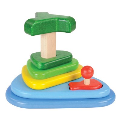Little Poland Green Island Wooden Puzzle and Stacker