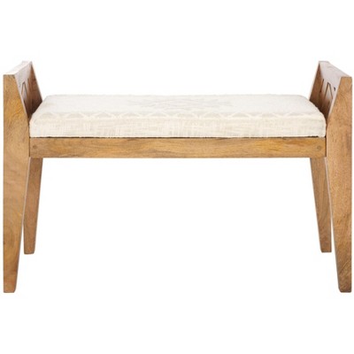 Hamburg Wood Bench - BCH3702 - Beige/Natural - Safavieh
