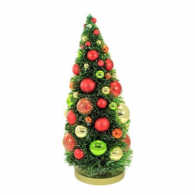 Cody Foster 14.5 Inch Bottle Brush Christmas Tree Shatterproof Ornaments Christmas Decorative Tree , Christmas Decor Centerpiece Holiday Decoration
