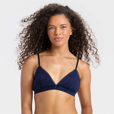 Women's Pointelle Triangle Bralette - Wild Fable™