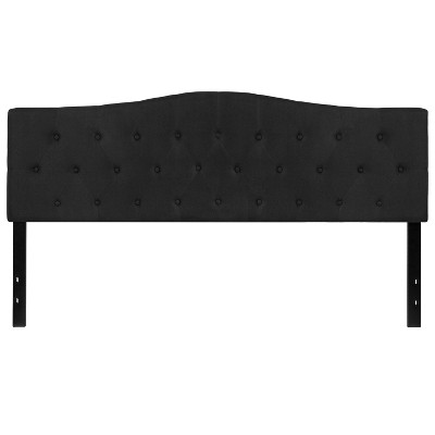 Emma and Oliver Arched Button Tufted Upholstered Headboard