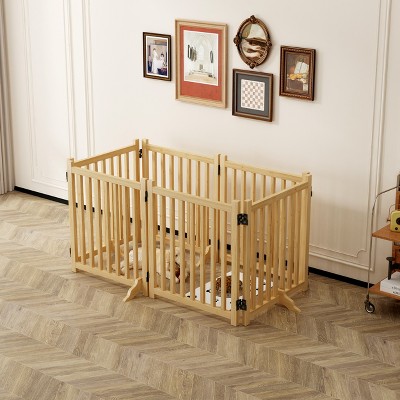 Gulches 31in H x 108in W x 1in D FlexGate Natural Wood 1 Pack Dog Livestock Supplies Product type