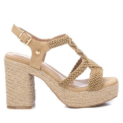 XTI WoMen's Heeled Jute Platform Sandals 142839