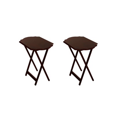 Linon Set of 2 Ledda Folding Snack Tray