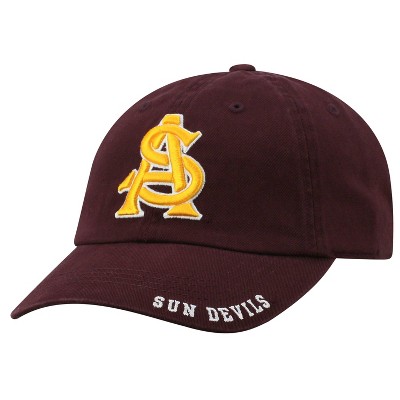NCAA Arizona State Sun Devils Captain Unstructured Washed Cotton Hat: Adjustable Adult Size