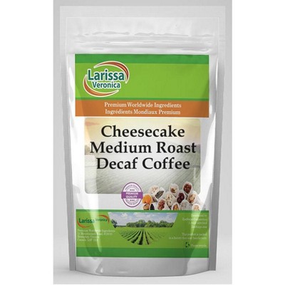 Larissa Veronica Cheesecake Medium Roast Decaf Coffee (Gourmet, Naturally Flavored, Whole Coffee Beans) (16 oz, ZIN: 549001)