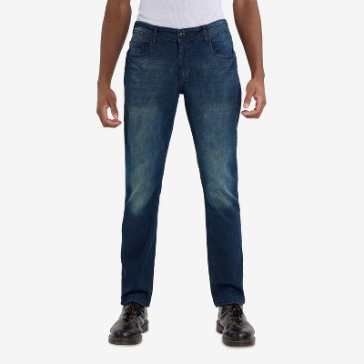 CULTURA Men's Saddle Stitch Stretch Denim Jeans