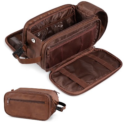 PAVILIA Toiletry Bag Women Men, Travel Toiletries Organizer Case, Essentials Shaving Dopp Kit, Cosmetic Make Up Accessories