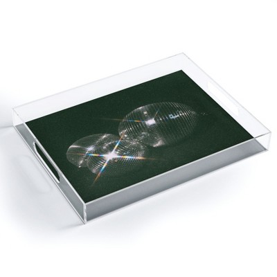 Samantha Hearn Triple Threat Disco Balls Acrylic Tray - Deny Designs