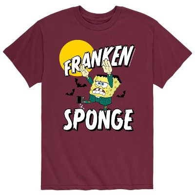 Men's - SpongeBob SquarePants - Halloween Franken Sponge Short Sleeve Graphic T-Shirt