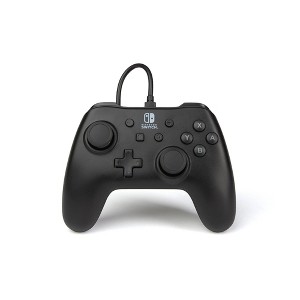 PowerA Wired Controller for Nintendo Switch - Black: Ergonomic Design, 10ft Micro USB - 1 of 4