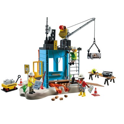 Playmobil Construction Site Building Set: 138 Pieces, Plastic, Educational Focus on Fine Motor Skills