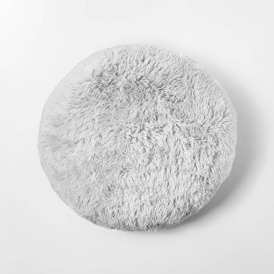 Faux Fur Floor Kids' Pillow Gray - Pillowfort™