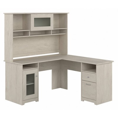Cabot 60W L Shaped Computer Desk with Hutch - Bush Furniture