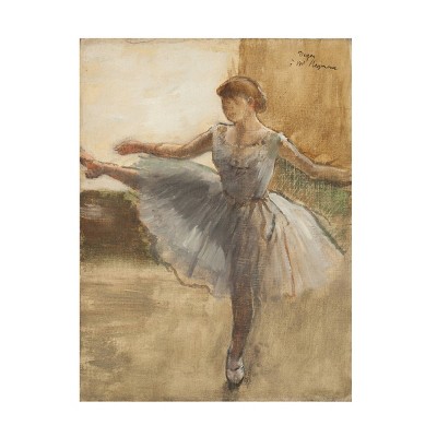 14" x 19" Edgar Degas 'The Ballerina' Unframed Wall Canvas - Trademark Fine Art: Vertical Modern Art for Bathroom Decor