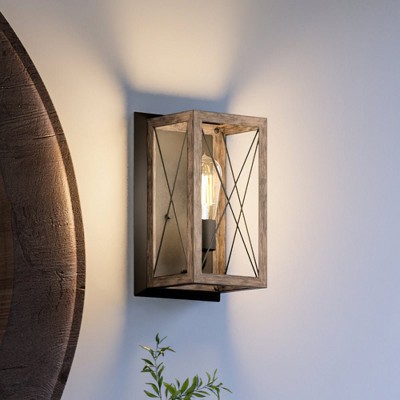 Urban Ambiance Luxury Industrial Wall Sconce 12''H x 6.875''W,  Olde Bronze Finish,  Berkeley Collection, UHP3910