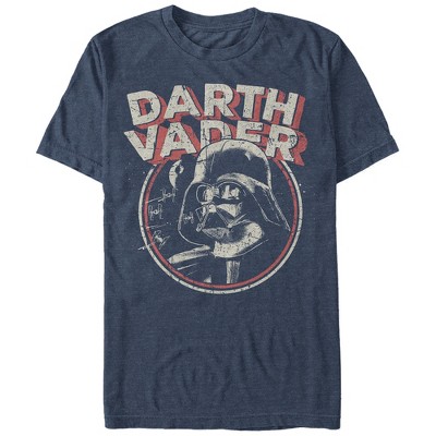Men's Star Wars Vintage Retro Darth Vader With Tie Fighters and Death Star T-Shirt