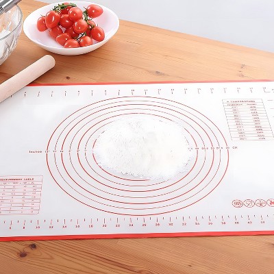 Swtroom 24" x 16" Silicone Pastry Mat Rolling Baking Mat Dough Kneading Mat with Measurements Non Slip