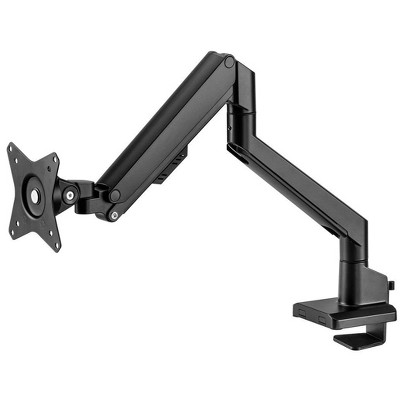 Workstream by Monoprice Low Profile Single Monitor Gas Spring Desk Mount - Up to 32in/19.8 lbs Screens, Detachable VESA