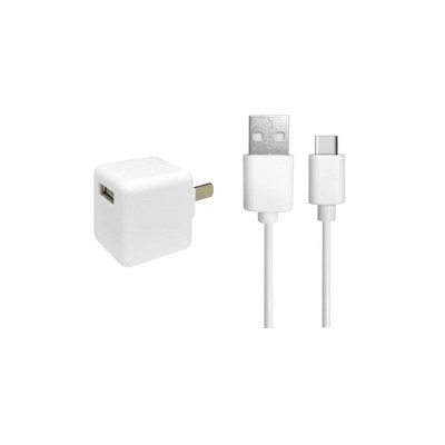 Ciao Tech Type-C Travel Kit, USB to Type-C Cable Plus USB Charging Brick Adapter