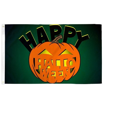 Maison 3'x5 Ft Happy Halloween Pumpkin Flag Perfect For Outdoor & Indoor Use