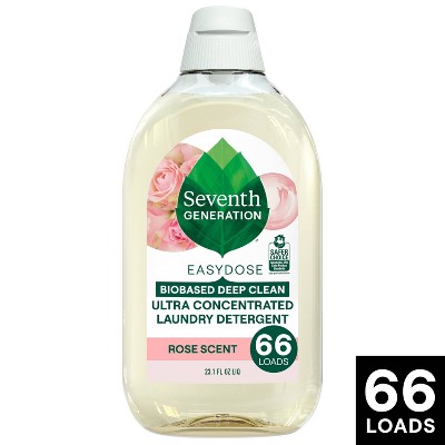 Seventh Generation EasyDose Liquid Laundry Detergent - Rose - 23.1 fl oz