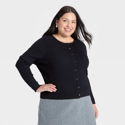 Women's Ribbed Cuff Cardigan - A New Day™
