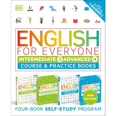 English for Everyone Intermediate and Advanced Box Set - (DK English for Everyone) by  DK (Mixed Media Product)