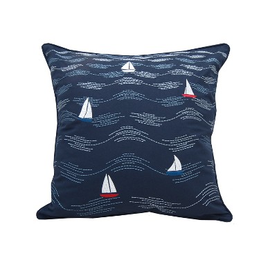 RightSide Designs Cape Series Modern Waves Indoor/Outdoor Accent Throw Pillow Decor