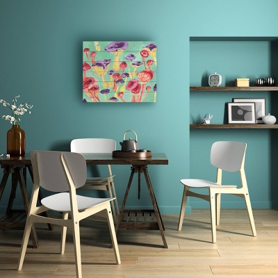 Trademark Fine Art Ania Zwara Magic Mushrooms Wood Slat Art