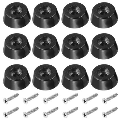 Unique Bargains Rubber Non-Slip Shock Absorption Durable Furniture Pads 12 Pcs
