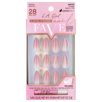 L.A. Girl Luxe Shine Nails Fave - Ombre French Tip - 28ct