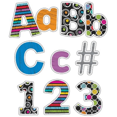 Carson-Dellosa Colorful Chalkboard Combo Pack Bulletin Board Letters (130099)