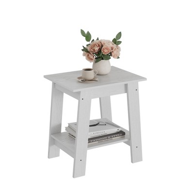 End Table, Small Side Table, Nightstand with 5-Tier Storage Shelf for Living Room, Bedroom