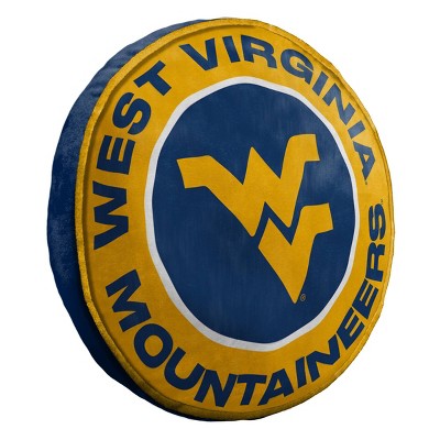 15" NCAA West Virginia Mountaineers Cloud Pillow: Sports Team Logo Plush