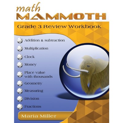 Math Mammoth Grade 3 Review Workbook - by  Maria Miller (Paperback)