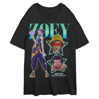 Juniors KPop Demon Hunters Your Idol Zoey Logo T Shirt