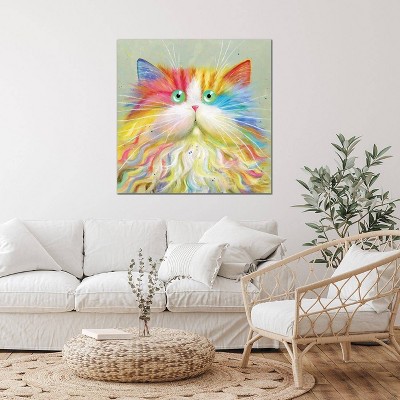 iCanvas Moustachou by Kim Haskins Canvas Print Wall Art
