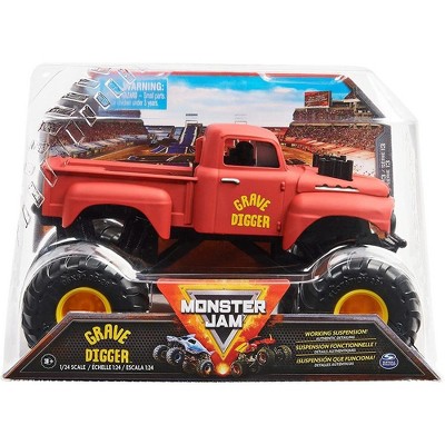 Monster Jam, Official Grave Digger Retro Monster Truck, Collector Die-Cast Vehicle, 1:24 Scale