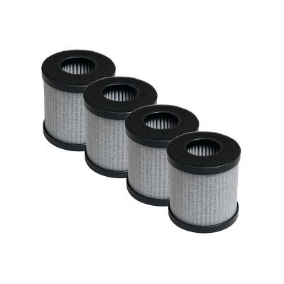 Nispira 3-in-1 HEPA with Activated Carbon Filter Replacement For CALODY Easycare E-L2 Portable Air Purifier for Car Desktop, 4 Packs
