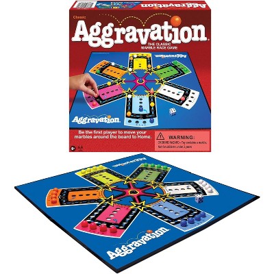 Winning Moves Games Classic Aggravation Marble Race Family Game for 2 or More Players